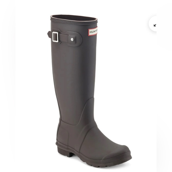 Hunter Original Tall Rain Boots Size 9 Dark Brown Hot Fudge Brand New!! - Picture 1 of 9